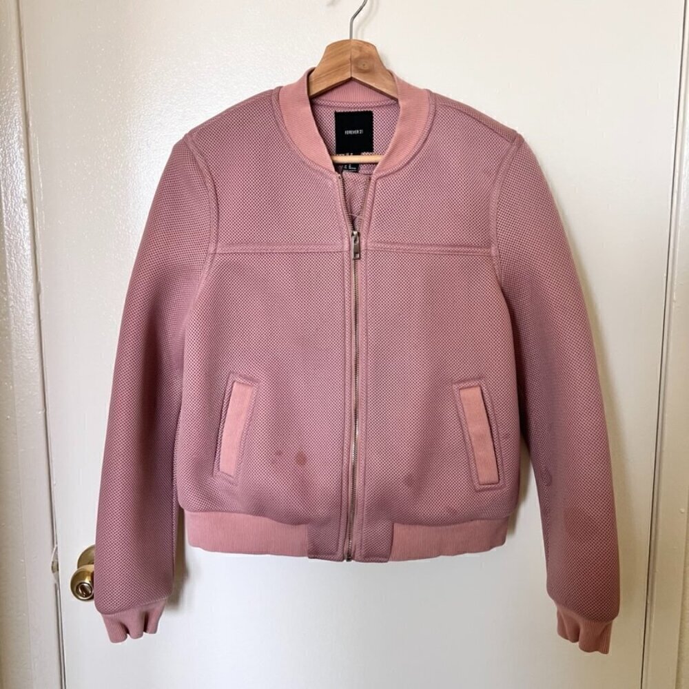 Forever 21 Pink Bomber Jacket M​​​​​​​​​​​